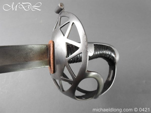 Household Cavalry Trooper Steel Disk Hilt Sword c1800 - Image 10