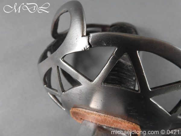 Household Cavalry Trooper Steel Disk Hilt Sword c1800 - Image 5