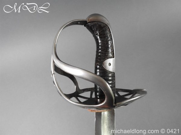 Household Cavalry Trooper Steel Disk Hilt Sword c1800 - Image 4