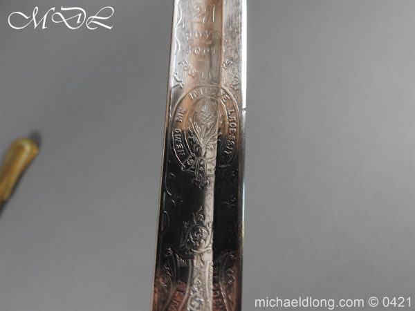 Royal Scots Fusiliers 21st Foot Officer’s Sword - Image 19