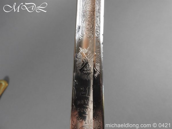 Royal Scots Fusiliers 21st Foot Officer’s Sword - Image 18