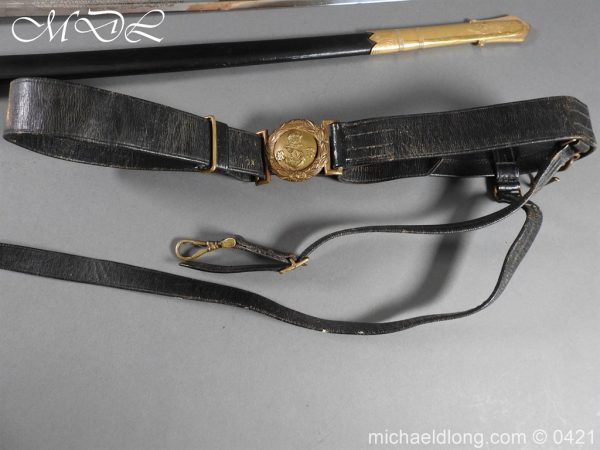 British Royal Naval Reserve Officer’s Sword & Belt - Image 2