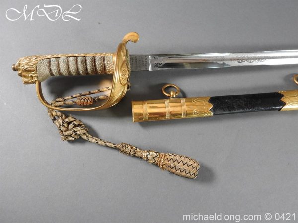 British Royal Naval Reserve Officer’s Sword & Belt - Image 31
