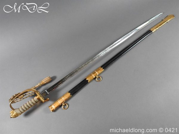British Royal Naval Reserve Officer’s Sword & Belt - Image 28