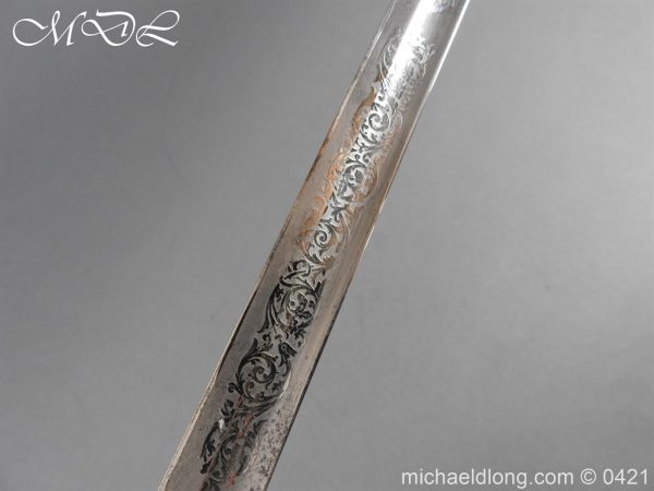 British Royal Naval Reserve Officer’s Sword & Belt - Image 12