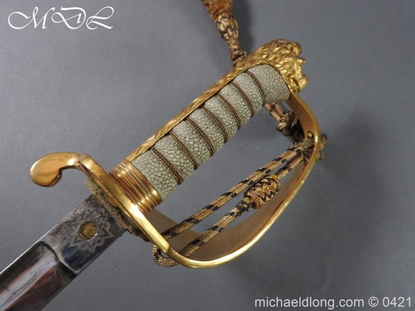 British Royal Naval Reserve Officer’s Sword & Belt - Image 7
