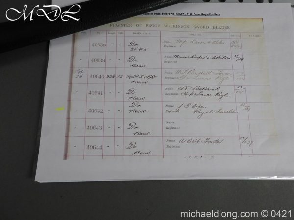 Seaforth Highlanders Officer’s Sword – Sir T G Cope - Image 35