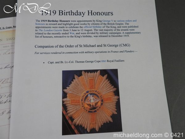 Seaforth Highlanders Officer’s Sword – Sir T G Cope - Image 4