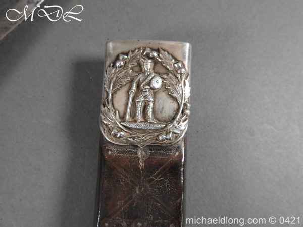 Georgian Scottish Silver Mounted Dirk - Image 23