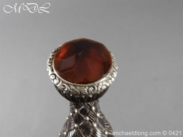Georgian Scottish Silver Mounted Dirk - Image 7