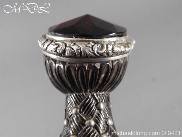 Georgian Scottish Silver Mounted Dirk - Image 4