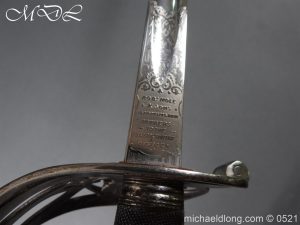 michaeldlong.com 18376 300x225 Victorian Surrey Rifles Presentation Officer’s Sword