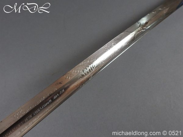 Victorian Glamorgan Rifles Presentation Sword - Image 16