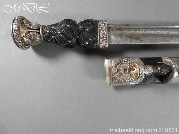 Victorian Gordon Highlanders Silver Mounted Regimental Dirk - Image 2