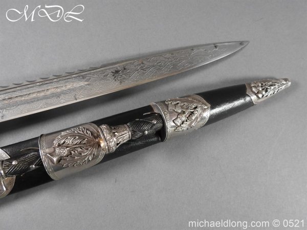 Victorian Gordon Highlanders Silver Mounted Regimental Dirk - Image 28