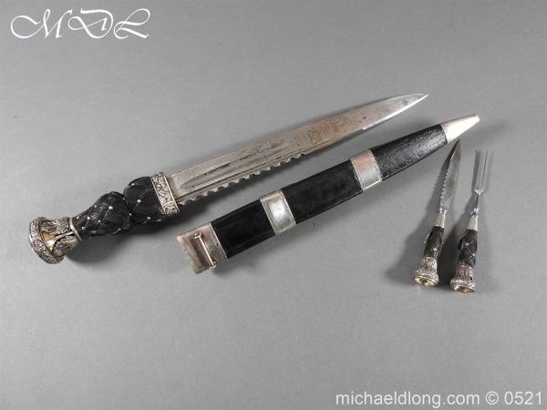 Victorian Gordon Highlanders Silver Mounted Regimental Dirk - Image 27