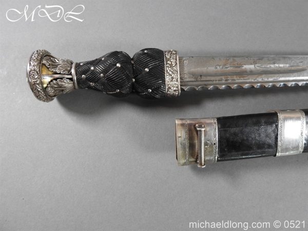 Victorian Gordon Highlanders Silver Mounted Regimental Dirk - Image 26