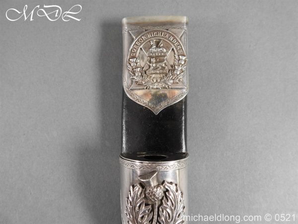 Victorian Gordon Highlanders Silver Mounted Regimental Dirk - Image 24