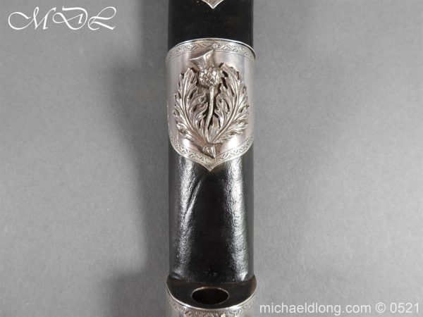 Victorian Gordon Highlanders Silver Mounted Regimental Dirk - Image 23