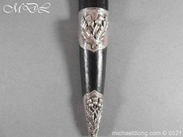 Victorian Gordon Highlanders Silver Mounted Regimental Dirk - Image 22