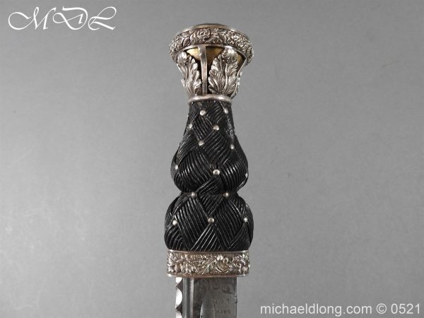 Victorian Gordon Highlanders Silver Mounted Regimental Dirk - Image 8