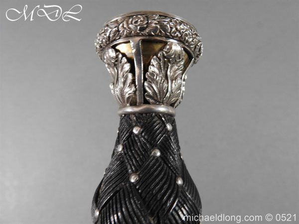 Victorian Gordon Highlanders Silver Mounted Regimental Dirk - Image 6
