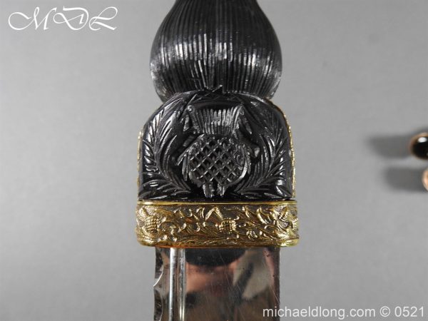 Seaforth Highlanders Regimental Dirk - Image 7