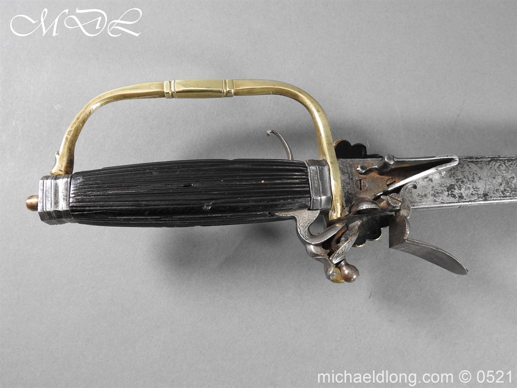 Flintlock 18th Century Sword Pistol By Van De Baize - Image 7
