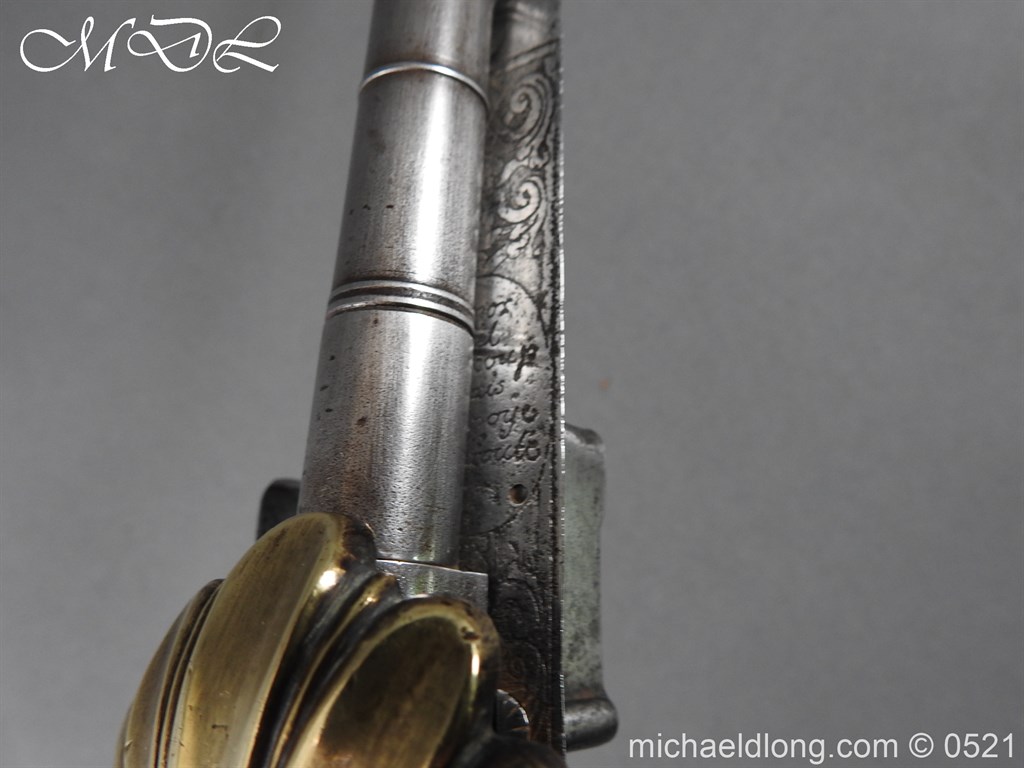 Flintlock 18th Century Sword Pistol By Van De Baize - Image 10