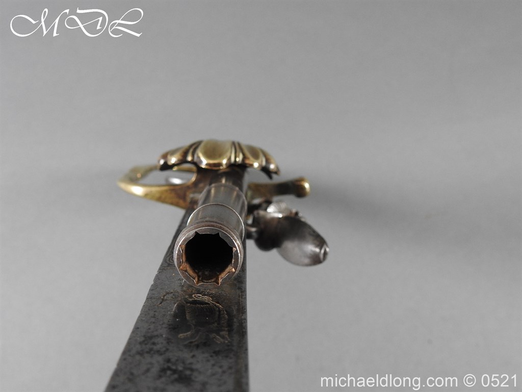 Flintlock 18th Century Sword Pistol By Van De Baize - Image 18