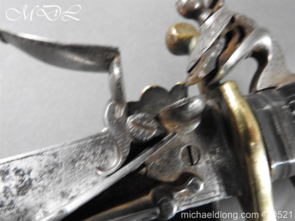 Flintlock 18th Century Sword Pistol By Van De Baize - Image 21
