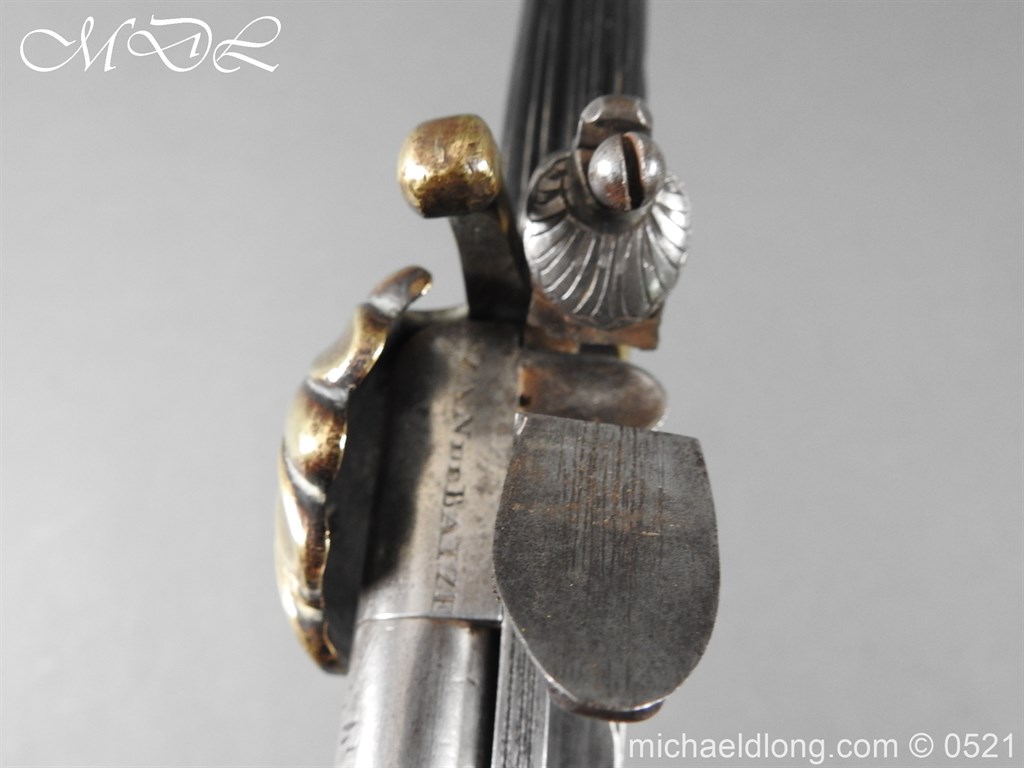 Flintlock 18th Century Sword Pistol By Van De Baize - Image 30