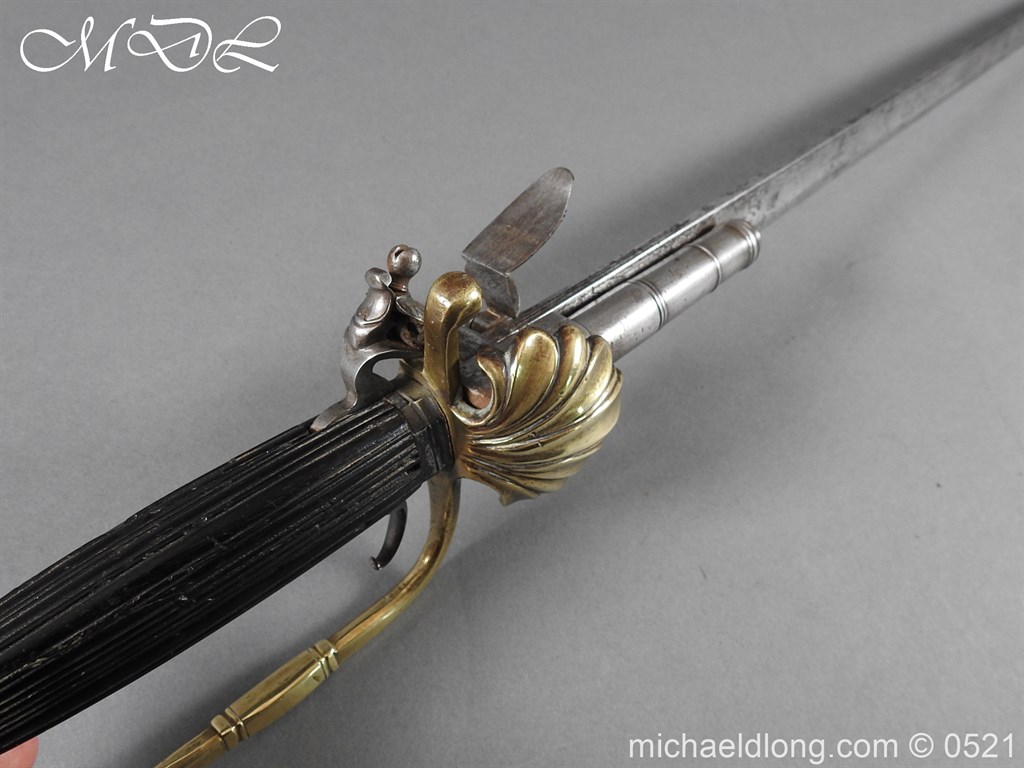Flintlock 18th Century Sword Pistol By Van De Baize - Image 31