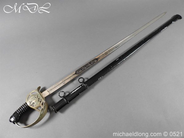 Prussian Blue and Gilt Officer’s Sword