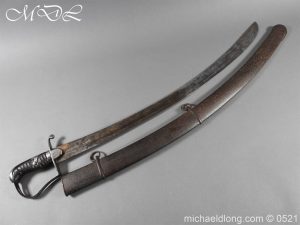 British 1796 Blue and Gilt Light Cavalry Sword