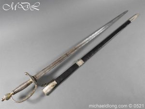 1796 Silver Hilt Renfrewshire Yeomanry Presentation Sword