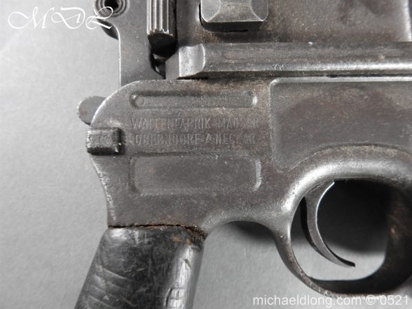 German Mauser C96 Deactivated Pistol - Image 12