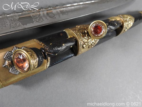 Victorian Highland Light Infantry Officer’s Dirk by Henry Wilkinson - Image 29