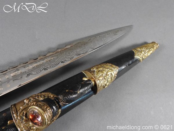 Victorian Highland Light Infantry Officer’s Dirk by Henry Wilkinson - Image 28