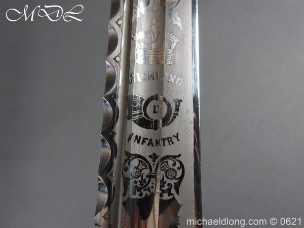 Victorian Highland Light Infantry Officer’s Dirk by Henry Wilkinson - Image 17