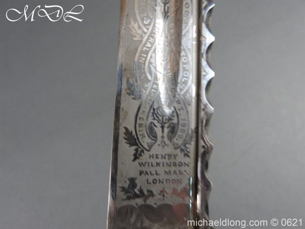 Victorian Highland Light Infantry Officer’s Dirk by Henry Wilkinson - Image 13