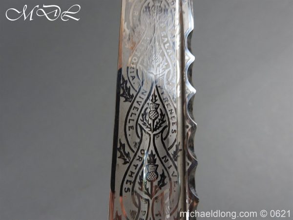 Victorian Highland Light Infantry Officer’s Dirk by Henry Wilkinson - Image 11