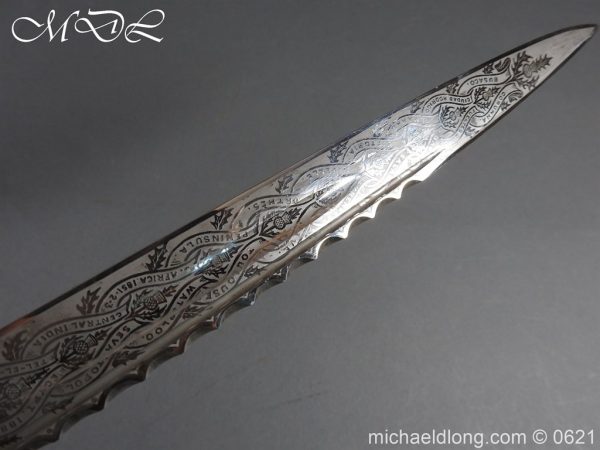 Victorian Highland Light Infantry Officer’s Dirk by Henry Wilkinson - Image 10