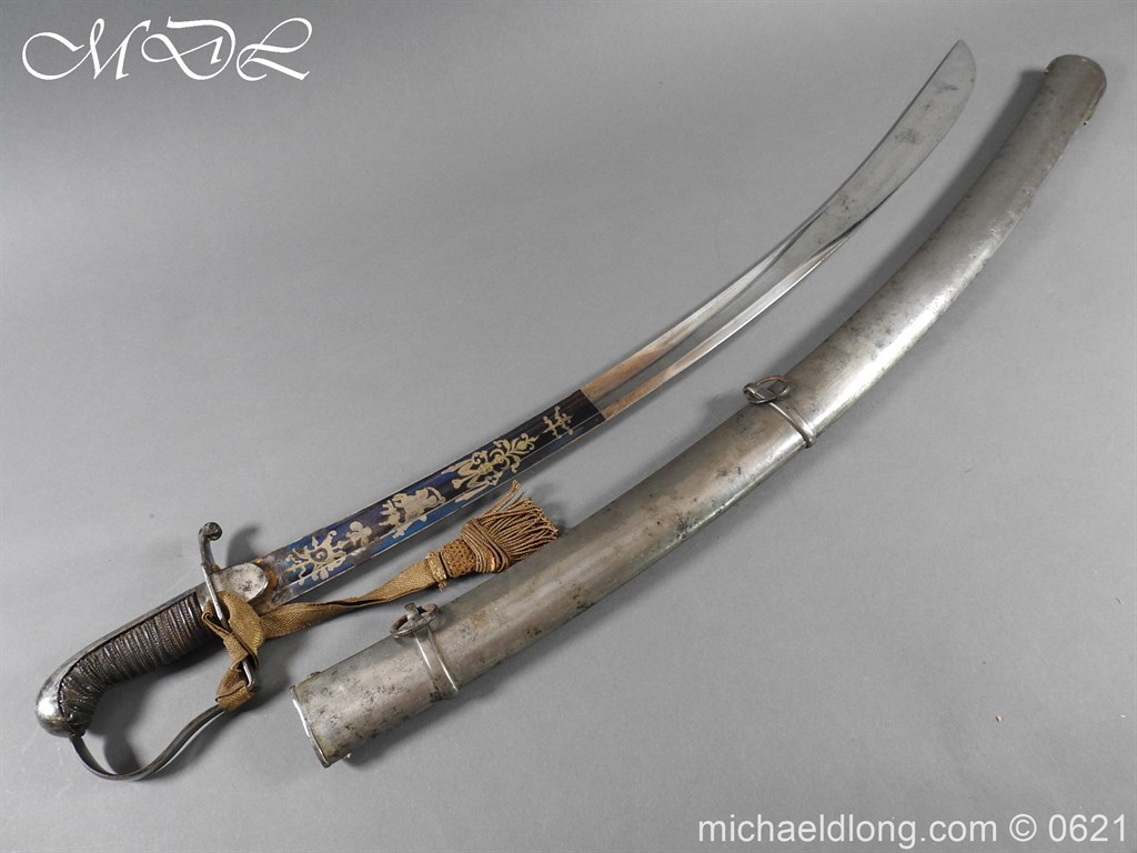 Georgian Blue & Gilt 1796 Officer’s Sword