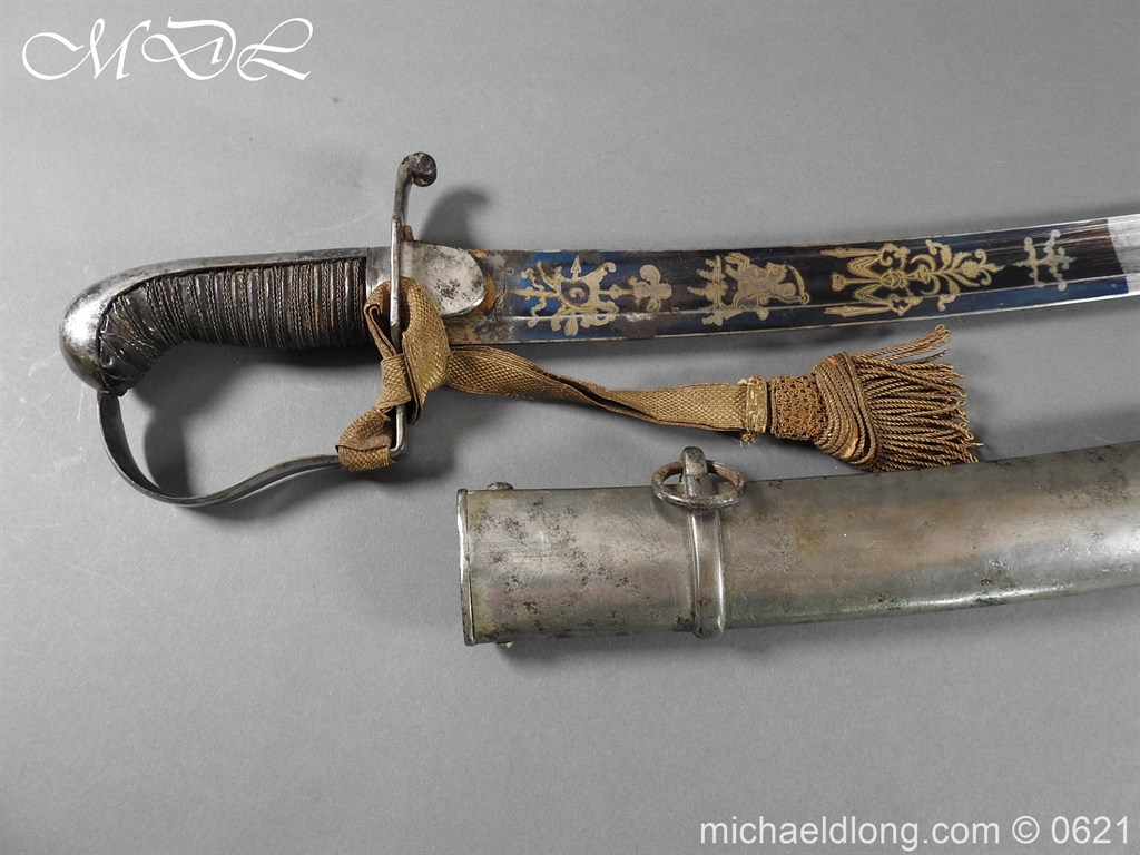Georgian Blue & Gilt 1796 Officer’s Sword - Image 2