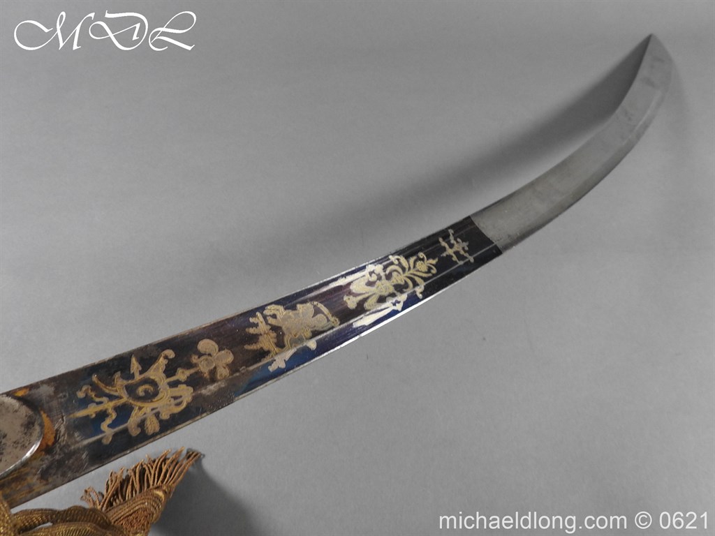 Georgian Blue & Gilt 1796 Officer’s Sword - Image 16