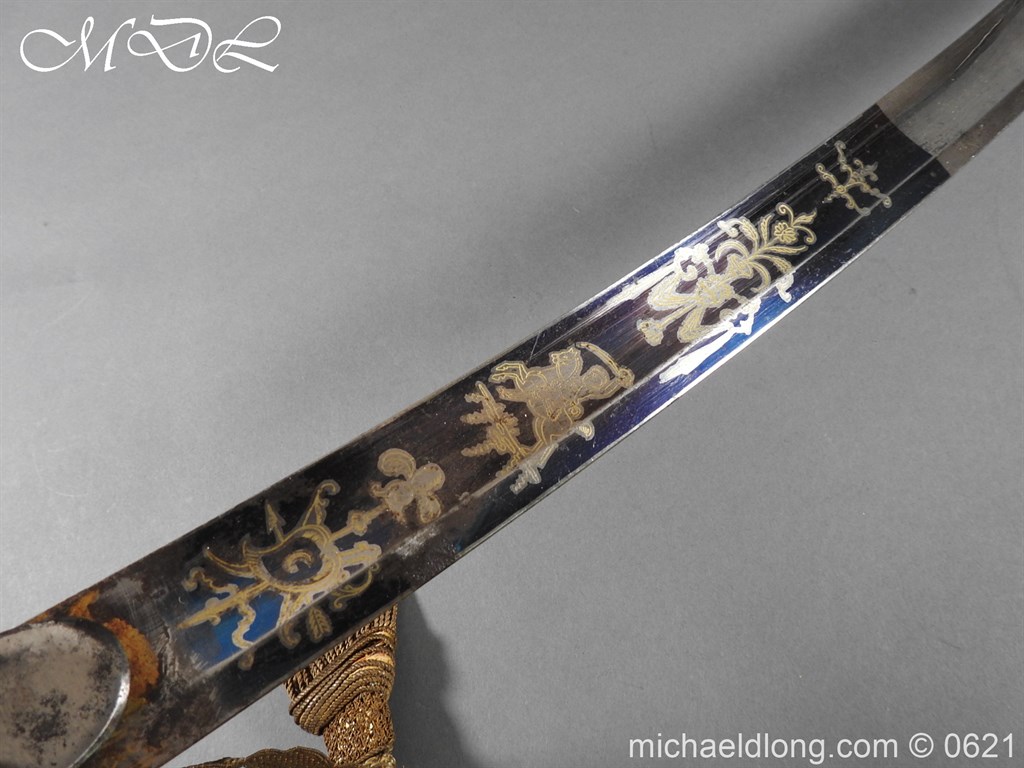 Georgian Blue & Gilt 1796 Officer’s Sword - Image 15