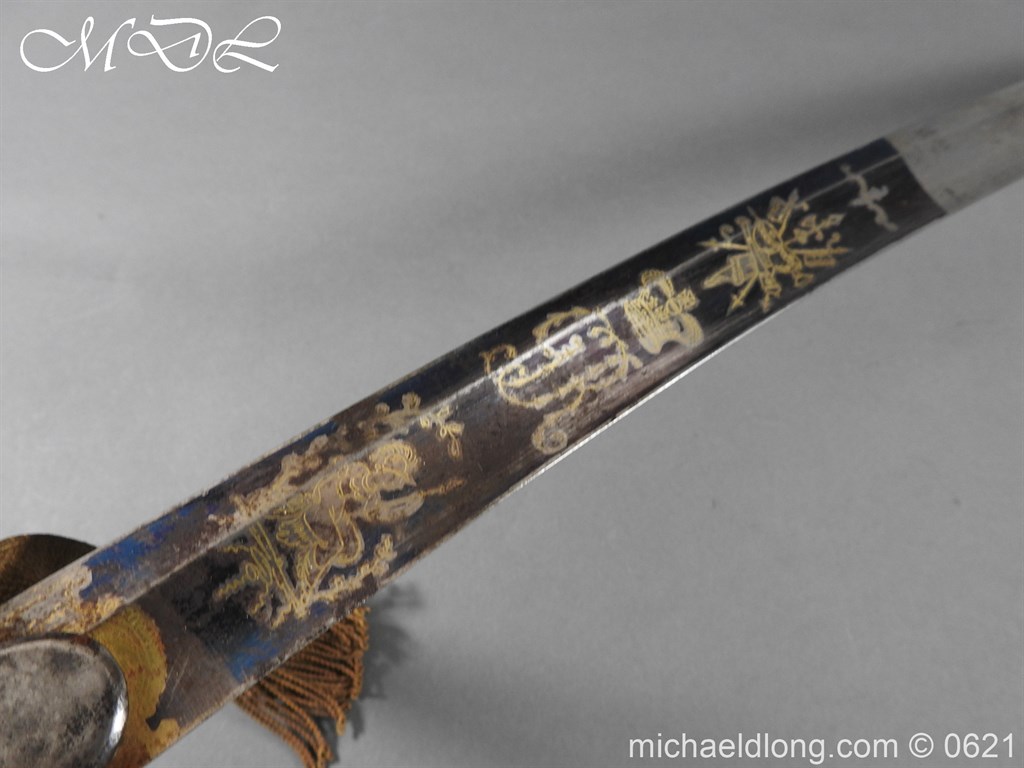 Georgian Blue & Gilt 1796 Officer’s Sword - Image 13