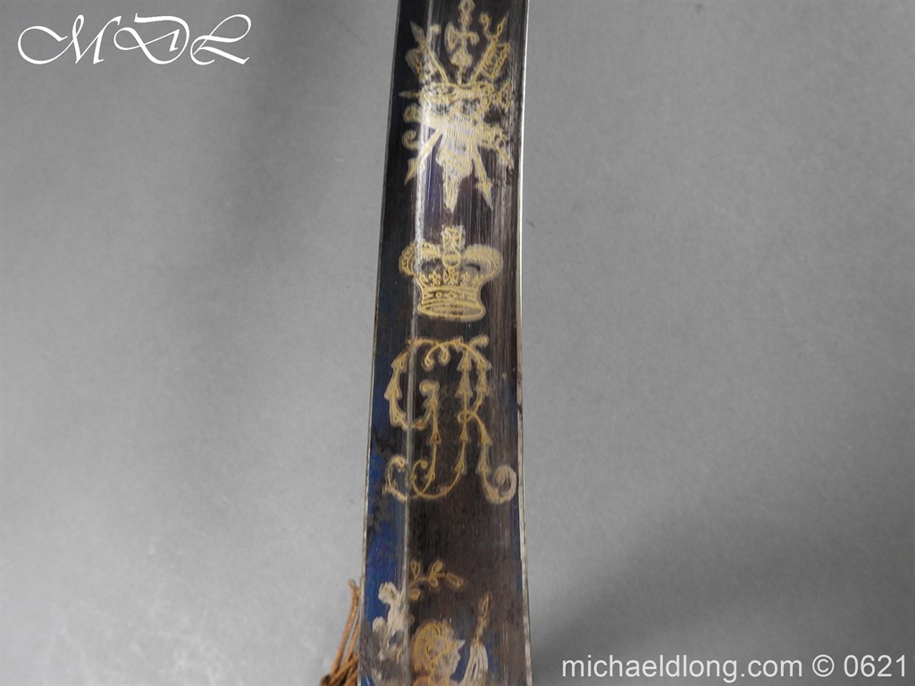 Georgian Blue & Gilt 1796 Officer’s Sword - Image 11