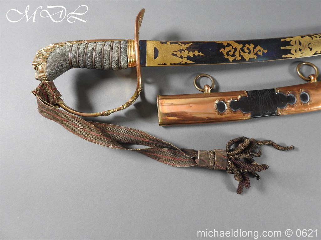British Officer’s 1803 Blue & Gilt Sword - Image 2